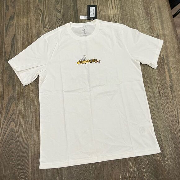 Converse Other - NWT Converse Lighthouse Graphic T-Shirt Short Sleeve Crewneck Knit Tee White M